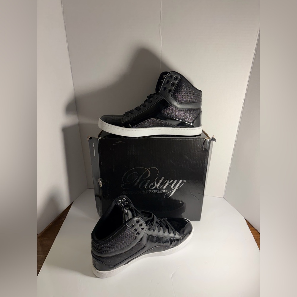 Pastry Black and Gray High-Top Sneakers